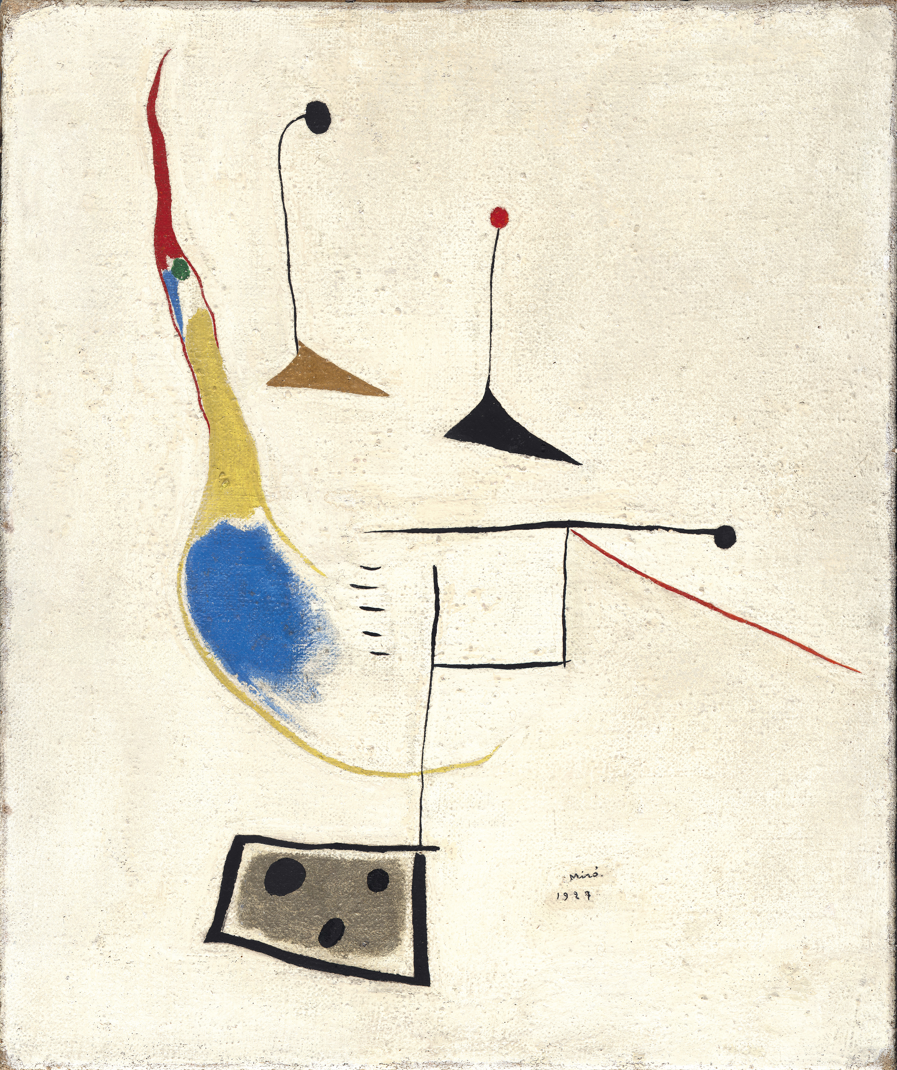 Painting on White Ground - Miró, Joan. Museo Nacional